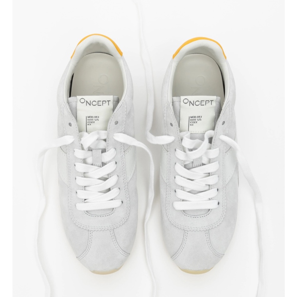 Oncept ballet flat sneaker ice color size 7.5, worn once, suede, lightweight - Picture 2 of 10